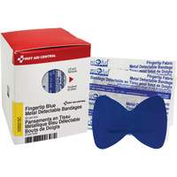 Fingertip Blue Detectable Bandages, Fingertip, Fabric Metal Detectable, Sterile Superchem Industries
