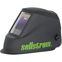 WHM2000 Advantage Plus Series ADF Welding Helmet, 3.94" L x 2.36" W View Area, Black/Green Superchem Industries