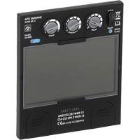 Filtre dobscurcissement automatique large &agrave; intensit&eacute; variable Advantage Plus, 5-1/4" la x 4-1/2" h Champ de vision, Pour utilisation avec S26200 Superchem Industries