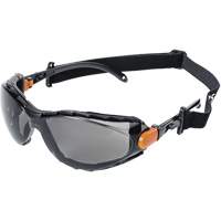 XPS502 Sealed Safety Glasses, Smoke Lens, Anti-Fog/Anti-Scratch Superchem Industries