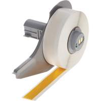 All-Weather Permanent Adhesive Label Tape, Vinyl, Yellow, 0.5" Width Superchem Industries
