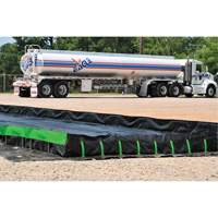 Berme Ultimate Copolymer 2000 Ultra-Containment Berm, Capacit&eacute; 179 gal. US, 4' la x 6' lo x 12" h, Support &agrave; charni&egrave;re Superchem Industries