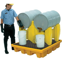 Syst&egrave;me de confinement Ultra-Drum sans drain pour 2 barils, 53" lo x 53" la x 44,8" ha, 1500 gal. US Capacit&eacute; Superchem Industries