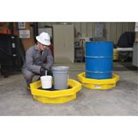 Ultra-Drum Tray avec grille, 32" lo x 32" la x 8,1" h, Cap. de d&eacute;versement 21,1 gal. US Superchem Industries