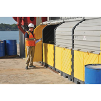 P16 Plus Ultra-Hard Top Spill Pallets&reg; without Drain, 250" L x 79" W x 62" H, 9000 lbs. Load Capacity Superchem Industries