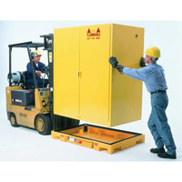 Double Drum Ultra-Safety Cabinet Bladder System&reg;, 63" L x 38.5" W x 6.3" H, 3000 lbs. Load Capacity Superchem Industries