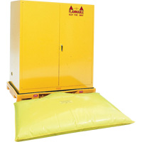Double Drum Ultra-Safety Cabinet Bladder System&reg;, 63" L x 38.5" W x 6.3" H, 3000 lbs. Load Capacity Superchem Industries