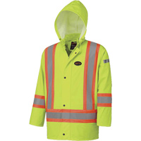 5894 Flame Resistant Waterproof Jacket, 2X-Large, High Visibility Lime-Yellow Superchem Industries