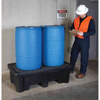 2-Drum Economy Ultra-Spill Pallet&reg;, 66 US gal. Spill Capacity, 53" x 29" x 16.5" Superchem Industries