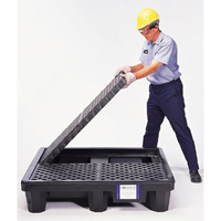 4-Drum Economy Ultra-Spill Pallet&reg;, 66 US gal. Spill Capacity, 53" x 53" x 11.8" Superchem Industries