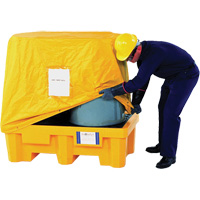 2-Drum Spill Pallet Pullover Cover Superchem Industries
