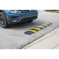 Speed Bump Kit, Rubber, 4' L x 11" W x 2" H Superchem Industries