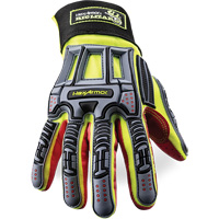 Rig Lizard&reg; 2028X Cut-Resistant Gloves, 6/X-Small, Synthetic/HPPE Palm, Elastic/Hook & Loop Cuff Superchem Industries