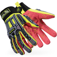 Rig Lizard&reg; 2028X Cut-Resistant Gloves, 6/X-Small, Synthetic/HPPE Palm, Elastic/Hook & Loop Cuff Superchem Industries
