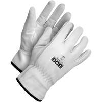 Puncture-Resistant Driver Gloves, Small, Grain Goatskin Palm Superchem Industries