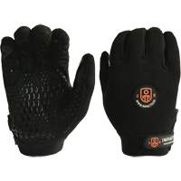 Mechanic Anti-Impact Gloves, 7/Small, Synthetic/Suede Palm, Elastic/Hook & Loop Cuff Superchem Industries