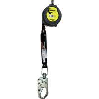 Miller TurboLite+ Scorpion Personal Fall Limiter, 9', Web, Swivel Superchem Industries