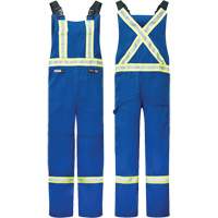 Westex&reg; DH Antistatic 6.5 oz. Flame Resistant Bib Pants, Small, Royal Blue Superchem Industries