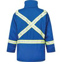 Westex&reg; DH Antistatic 6.5 oz. Flame Resistant Insulated Parka, Small, Royal Blue Superchem Industries