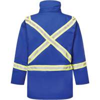 Avenger 9 oz. Flame Resistant Insulated Parka, Small, Royal Blue Superchem Industries