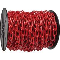 Heavy-Duty Plastic Safety Chain, Red Superchem Industries