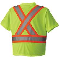 6989 Traffic Micro Mesh T-Shirt, X-Small, High Visibility Lime-Yellow Superchem Industries