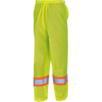 5670 Traffic Safety Pants, Polyester, 2X-Small/X-Small, High Visibility Lime-Yellow Superchem Industries