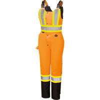 5040BBW Combinaison de s&eacute;curit&eacute; imperm&eacute;able haute visibilit&eacute; pour femmes, Polyester, T-petit, Noir/Orange haute visibilit&eacute; Superchem Industries