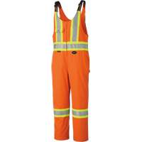 6617ZT Combinaison de s&eacute;curit&eacute; haute visibilit&eacute; avec fermeture &agrave; glissi&egrave;re sur la jambe, Poly-coton, 40 (grand taille), Orange haute visibilit&eacute; Superchem Industries