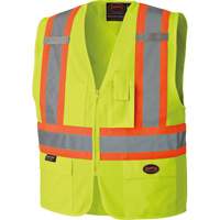 6689 High-Visibility Vest, High Visibility Lime-Yellow, 4X-Large, Polyester Superchem Industries
