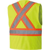 6689 High-Visibility Vest, High Visibility Lime-Yellow, 4X-Large, Polyester Superchem Industries