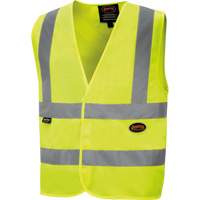 6886 High-Visibility Tricot Safety Vest, High Visibility Lime-Yellow, Small, Polyester Superchem Industries