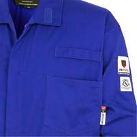 7779T FR-Tech&reg; 88/12 Arc Rated Flame Resistant Coveralls, Size 40 (Tall), Royal Blue, 10 cal/cm² Superchem Industries