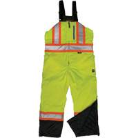 Salopette de s&eacute;curit&eacute; isolante en tissu ind&eacute;chirable, Polyester, T-petit, Jaune lime haute visibilit&eacute; Superchem Industries