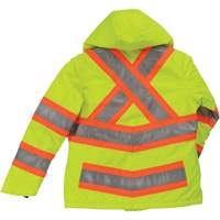 Manteau de s&eacute;curit&eacute; isolant et extensible pour femmes, Polyester, Jaune lime haute visibilit&eacute;, T-petit Superchem Industries