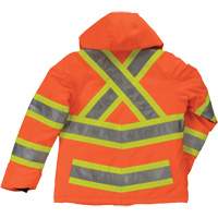 Manteau de s&eacute;curit&eacute; isolant et extensible pour femmes, Polyester, Orange haute visibilit&eacute;, T-petit Superchem Industries