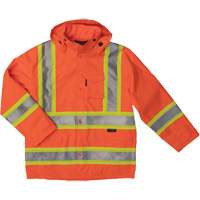 Manteau de s&eacute;curit&eacute; imperm&eacute;able en tissu ind&eacute;chirable Ripstop, Polyester, T-petit, Orange haute visibilit&eacute; Superchem Industries
