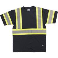 Chemise de s&eacute;curit&eacute; &agrave; manches courtes, Coton, T-petit, Noir Superchem Industries