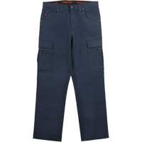 Pantalon de travail WP100, Coton/Spandex, Bleu marin, Taille 0, Entrejambe 30 Superchem Industries