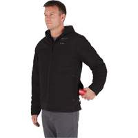 Veste chauffante M12 QuietShell avec pile, Hommes, Moyen, Noir Superchem Industries