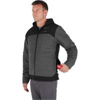 M12 Heated Quietshell Jacket with Battery, Men's, Small, Grey Superchem Industries