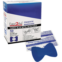 Bandages, Fingertip, Fabric Metal Detectable, Non-Sterile Superchem Industries