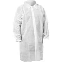 KleenGuard KGA10 Lab Coat, Medium, White Superchem Industries