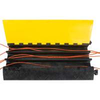 Polyurethane Cable Protector, 3 Channels, 35.43" L x 19.69" W x 3" H Superchem Industries