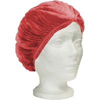 Bonnet bouffant pliss&eacute; RONCO Care, Polypropyl&egrave;ne, 24", Rouge Superchem Industries