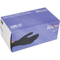 Heavyweight Tactile Grip Examination Gloves, Small, Nitrile, 8-mil, Powder-Free, Black Superchem Industries