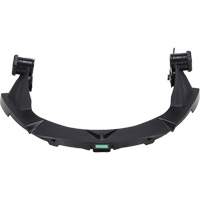 Support PBT V-Gard pour casques MSA &agrave; fente et bordure compl&egrave;te sans contr&ocirc;le des d&eacute;bris Superchem Industries