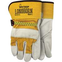 Longhorn Gloves, Large, Grain Cowhide Palm Superchem Industries