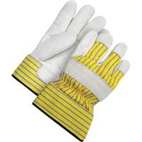 Lined Fitter's Gloves with Safety Cuff, 2X-Large, Grain Cowhide Palm, Acrylic-Pile Inner Lining Superchem Industries