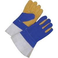 Lined Welder's Gloves with 5" Cuff, Split Cowhide, Size 2X-Large Superchem Industries